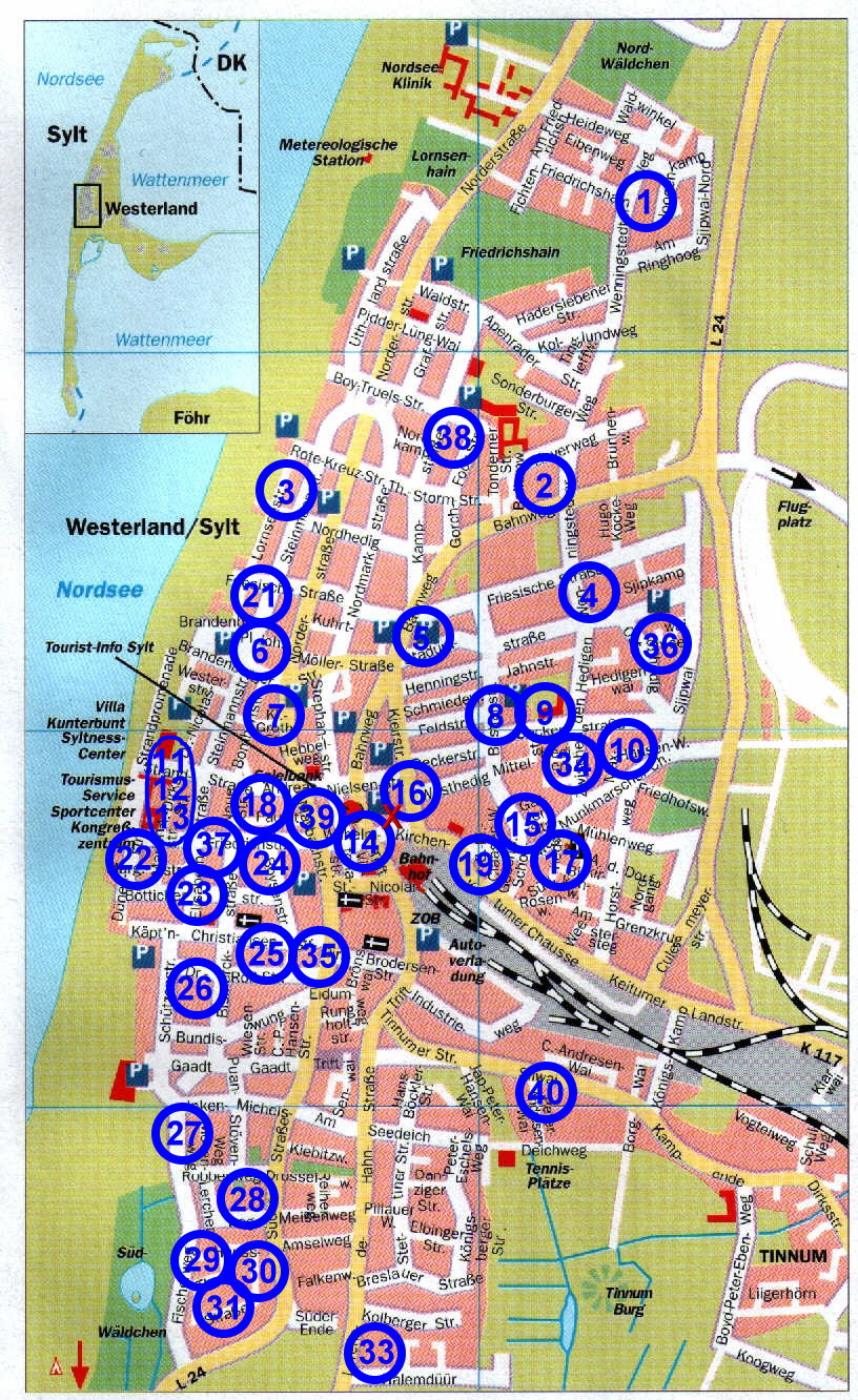 Stadtplan Westerland 28.05.2020